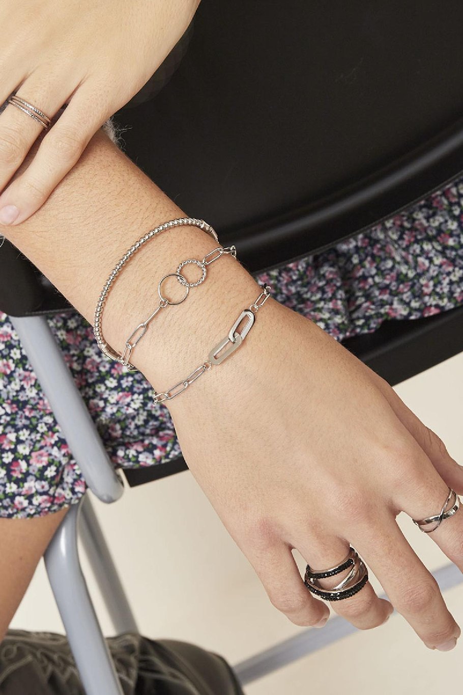 Bracelet Simplicity Argenté Acier inoxydable Image3